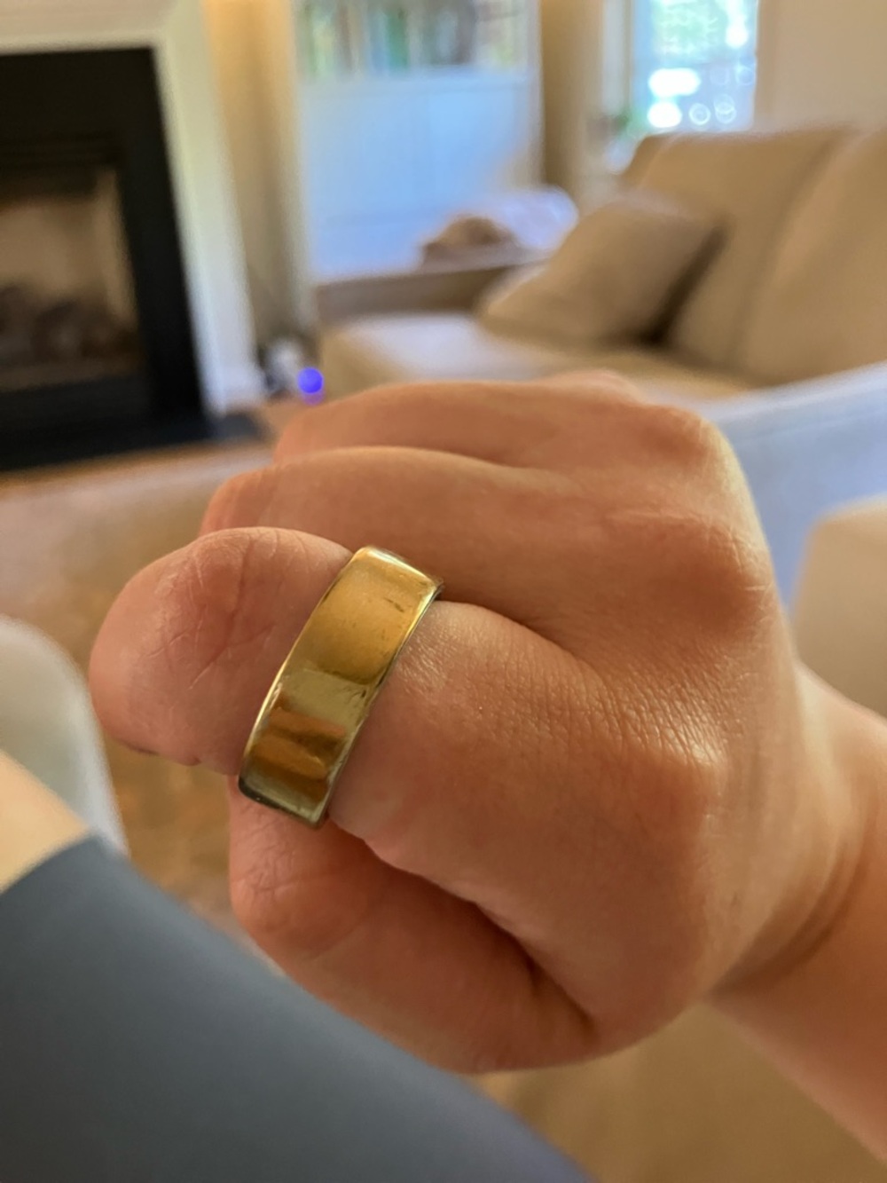 Oura Ring, 4th Generation, Gold, Size 10